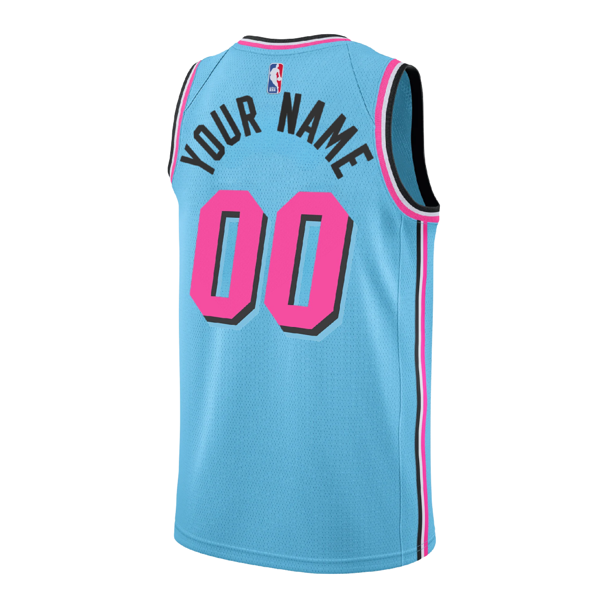 Miami Heat Blue ViceWave Jersey Custom