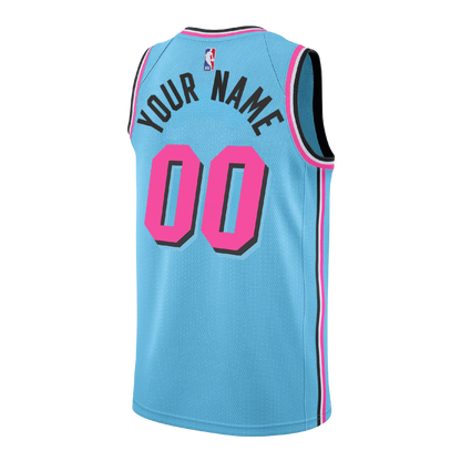 Miami Heat Blue ViceWave Jersey Custom