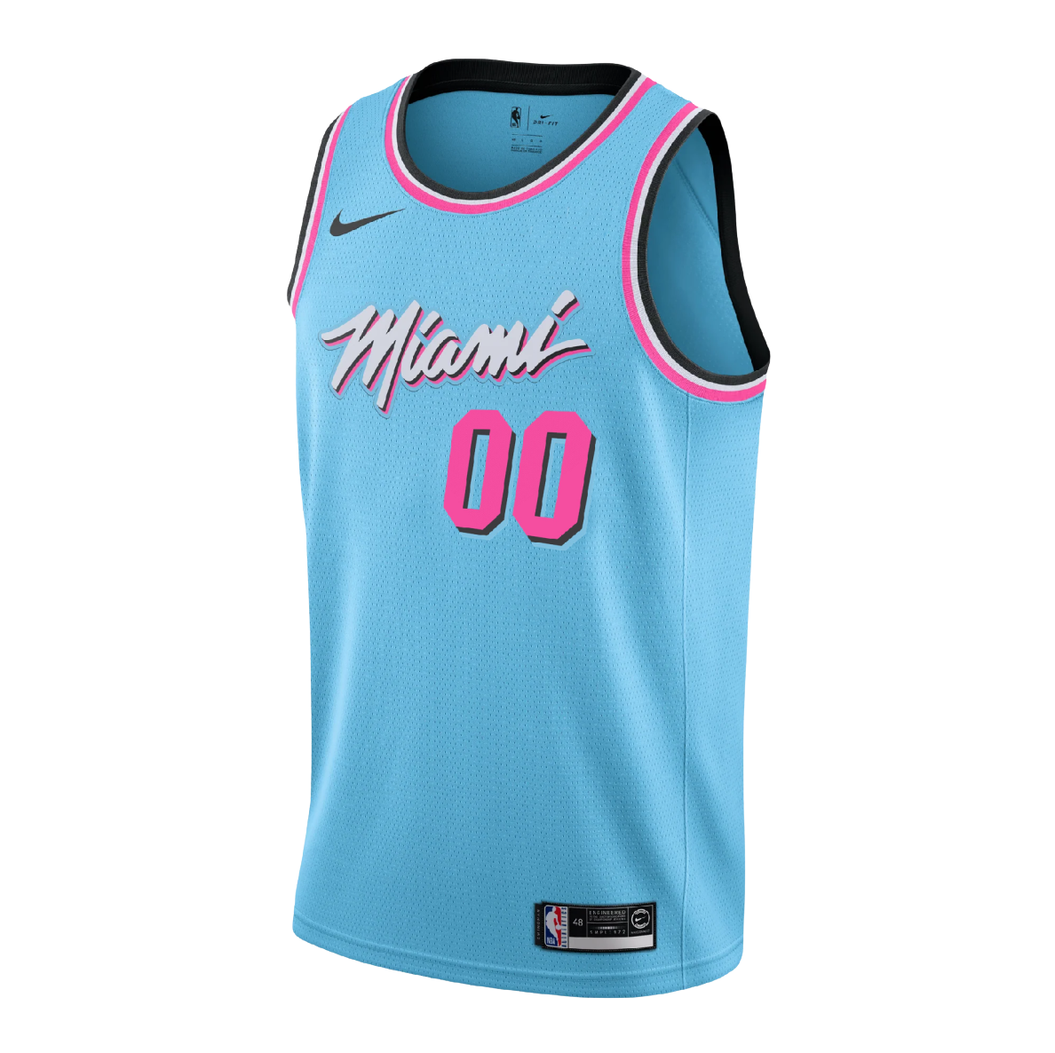Miami Heat Blue ViceWave Jersey Custom
