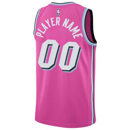 Miami Heat Pink Sunset Vice Jersey Custom