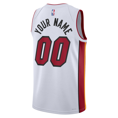 Miami Heat White Association Jersey Custom