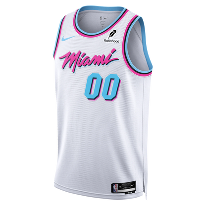 Miami Heat White Original Vice Jersey Custom