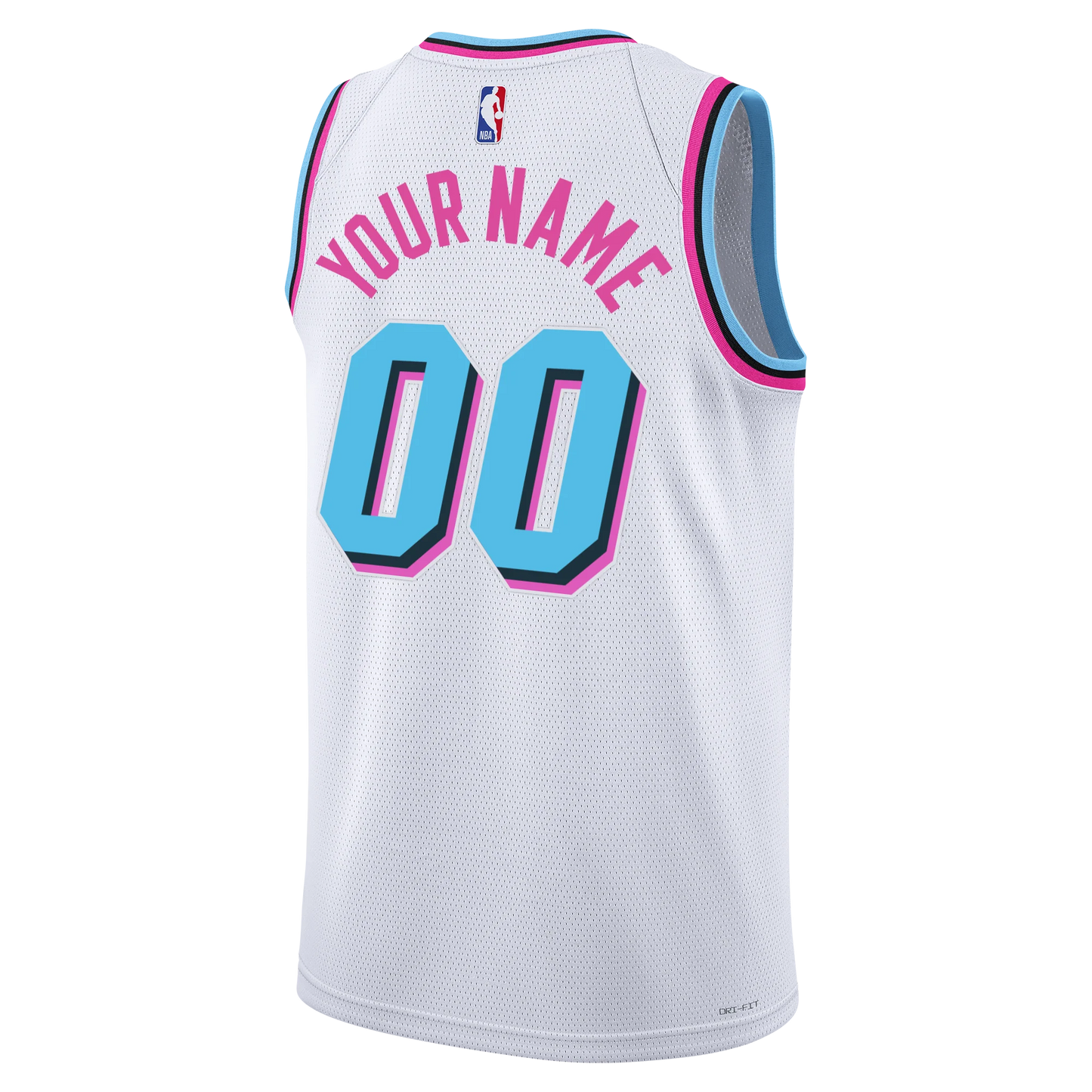 Miami Heat White Original Vice Jersey Custom