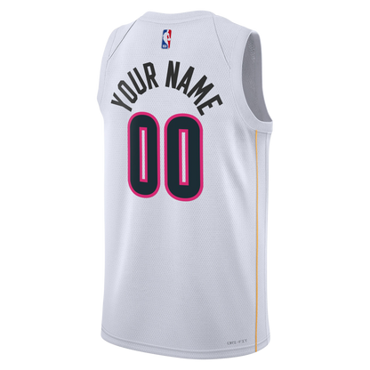 Miami Heat White Mashup Vol. 2 Jersey Custom