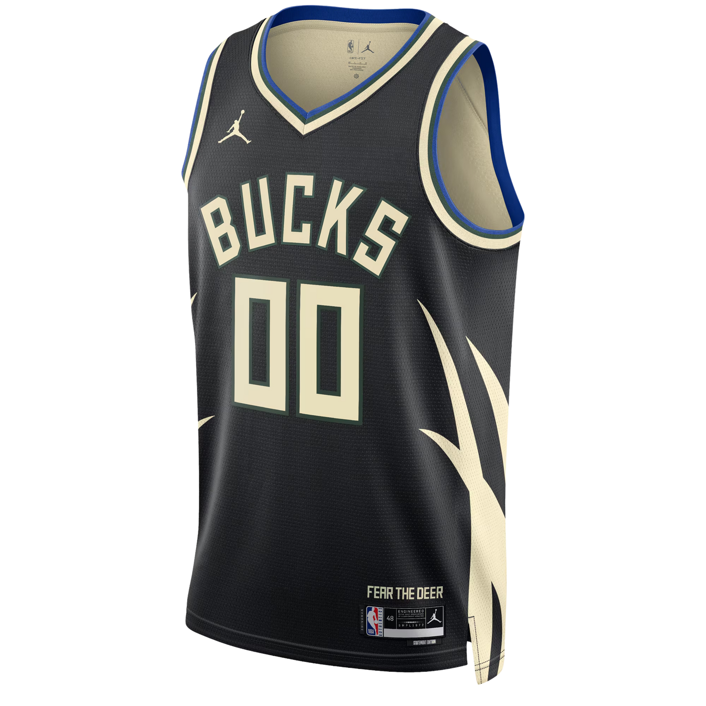 Milwaukee Bucks Black Statement Jersey Custom