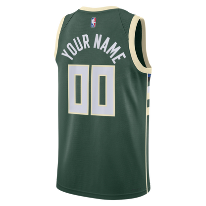 Milwaukee Bucks Green Icon Jersey Custom