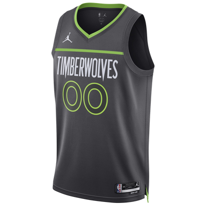Minnesota Timberwolves Charcoal Statement Jersey Custom