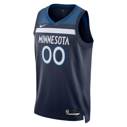 Minnesota Timberwolves Navy Icon Jersey Custom