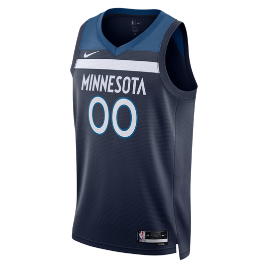 Minnesota Timberwolves Navy Icon Jersey Custom