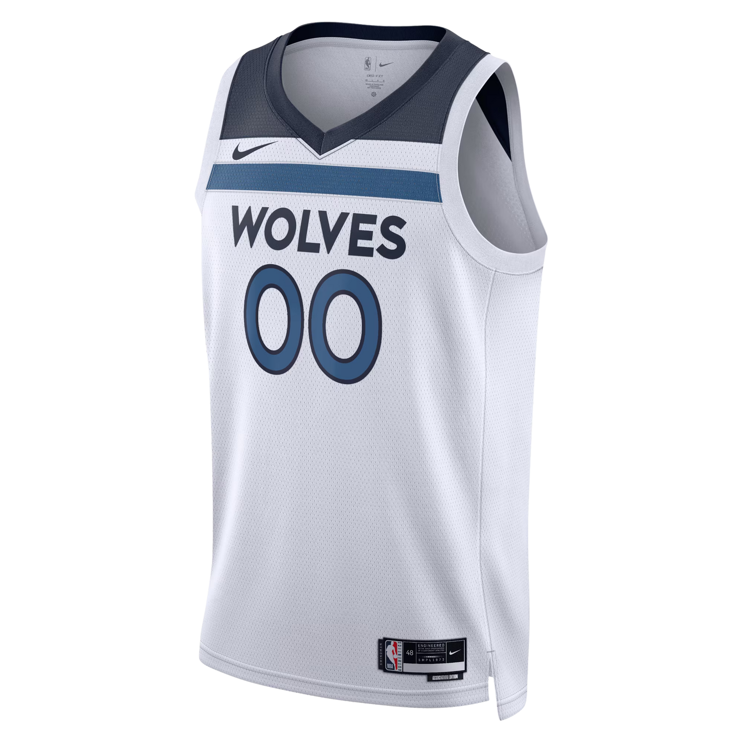 Minnesota Timberwolves White Association Jersey Custom