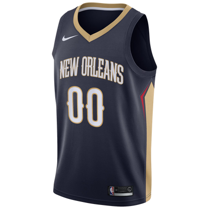 New Orleans Pelicans Navy Icon Jersey Custom