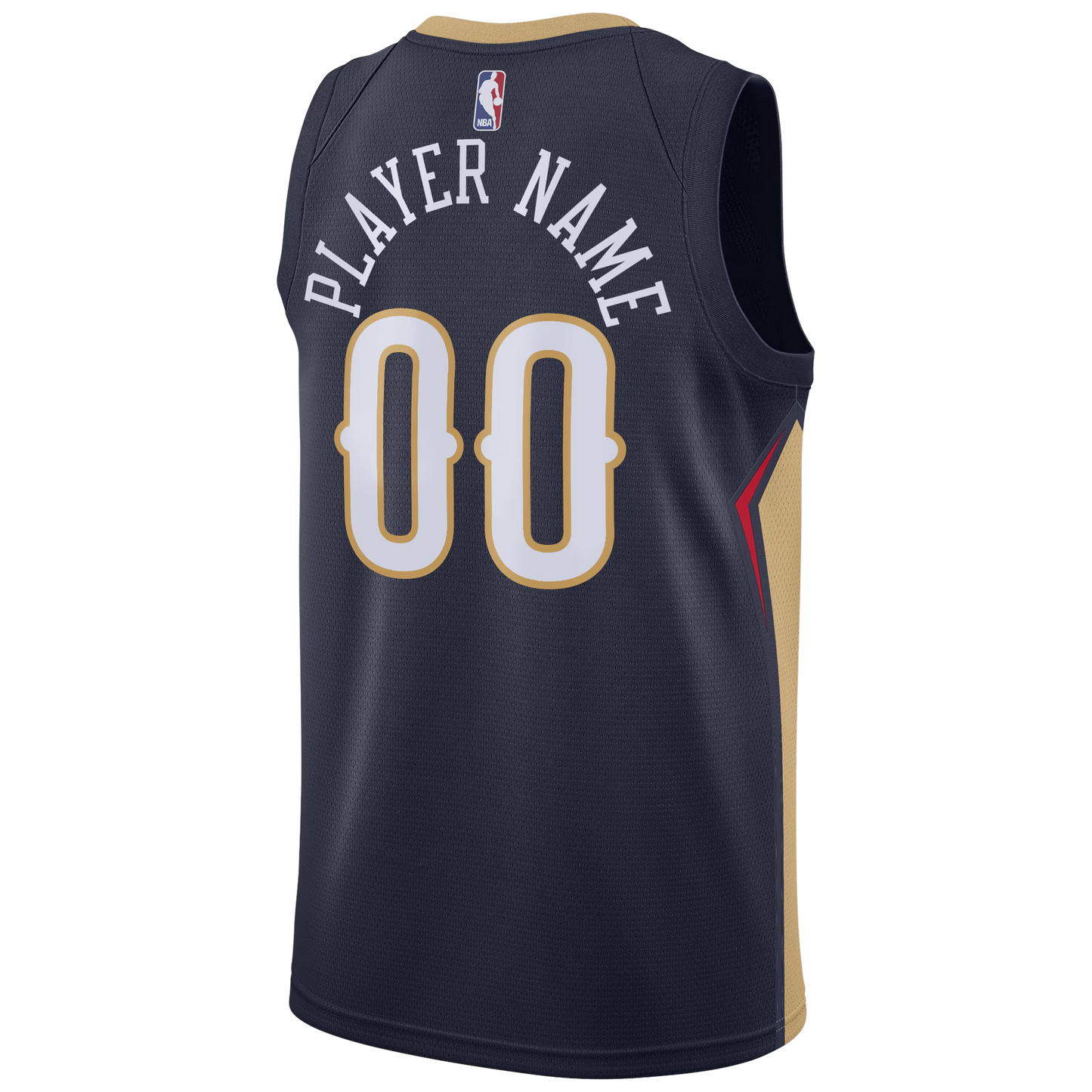 New Orleans Pelicans Navy Icon Jersey Custom