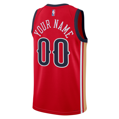 New Orleans Pelicans Red Statement Jersey Custom