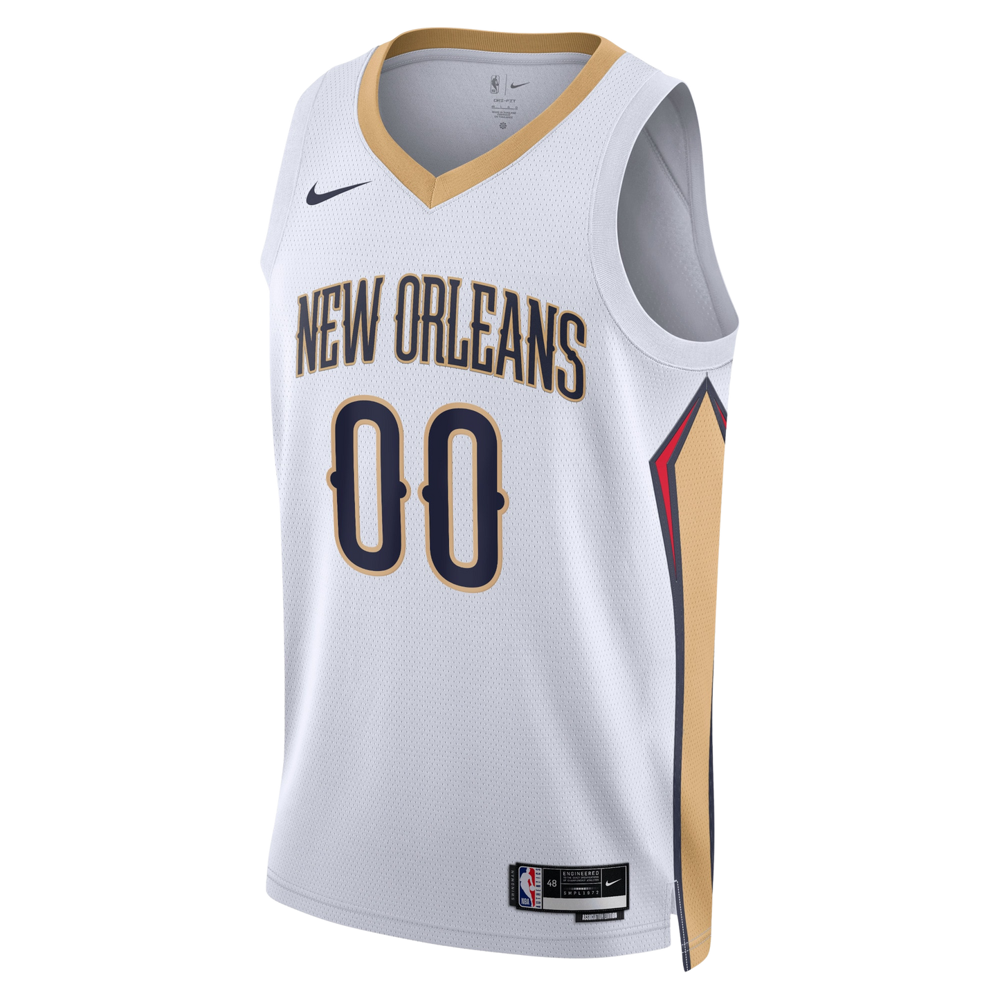 New Orleans Pelicans White Association Jersey Custom