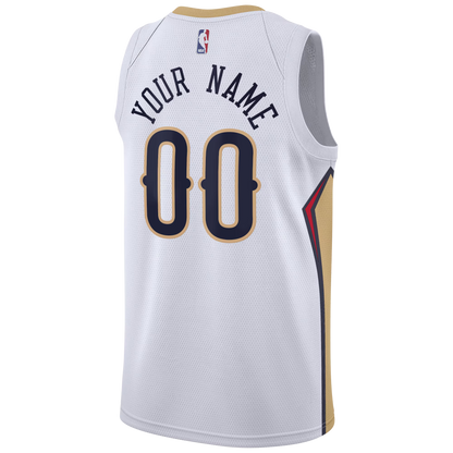 New Orleans Pelicans White Association Jersey Custom