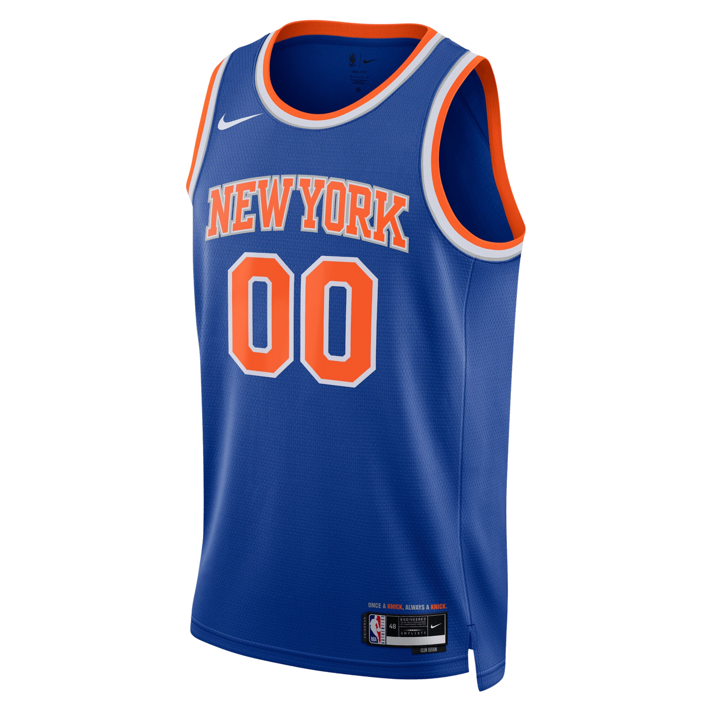 New York Knicks Blue Icon Jersey Custom