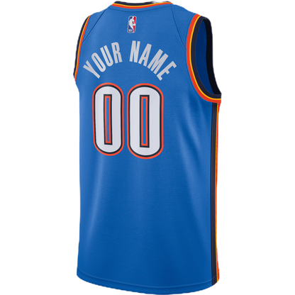 Oklahoma City Thunder Blue Icon Custom