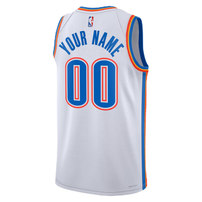 Oklahoma City Thunder White Association Custom