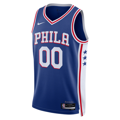 Philadelphia 76ers Blue Icon Jersey Custom
