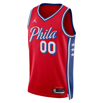 Philadelphia 76ers Red Statement Jersey Custom