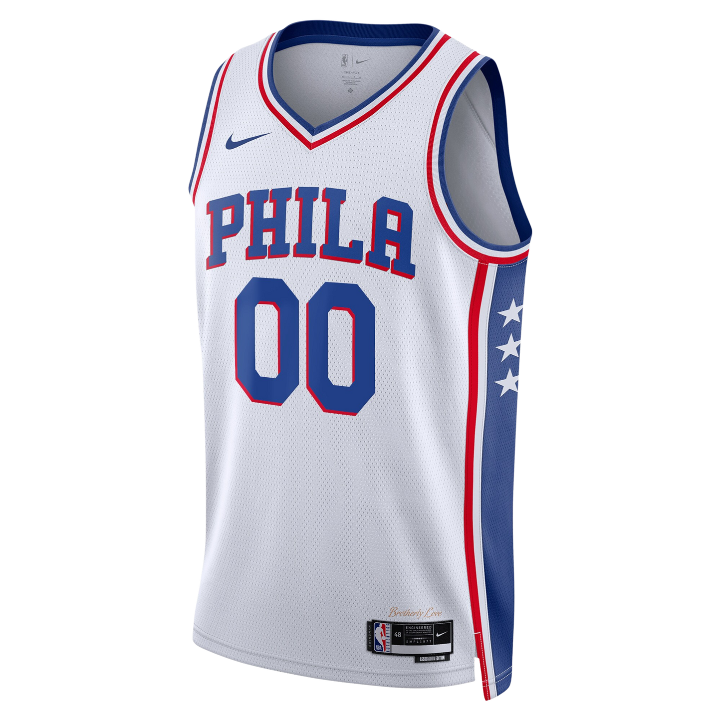 Philadelphia 76ers White Association Jersey Custom