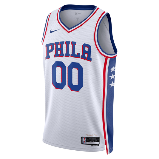 Philadelphia 76ers White Association Jersey Custom