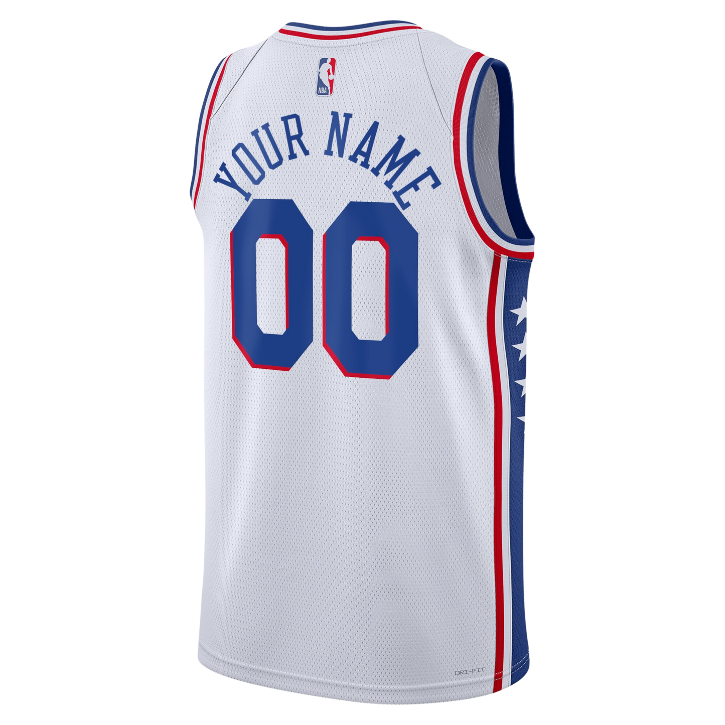 Philadelphia 76ers White Association Jersey Custom