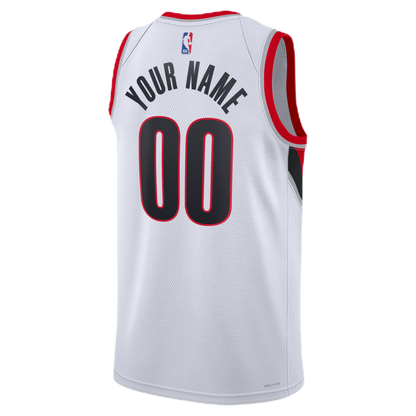 Portland Trail Blazers White Association Jersey Custom