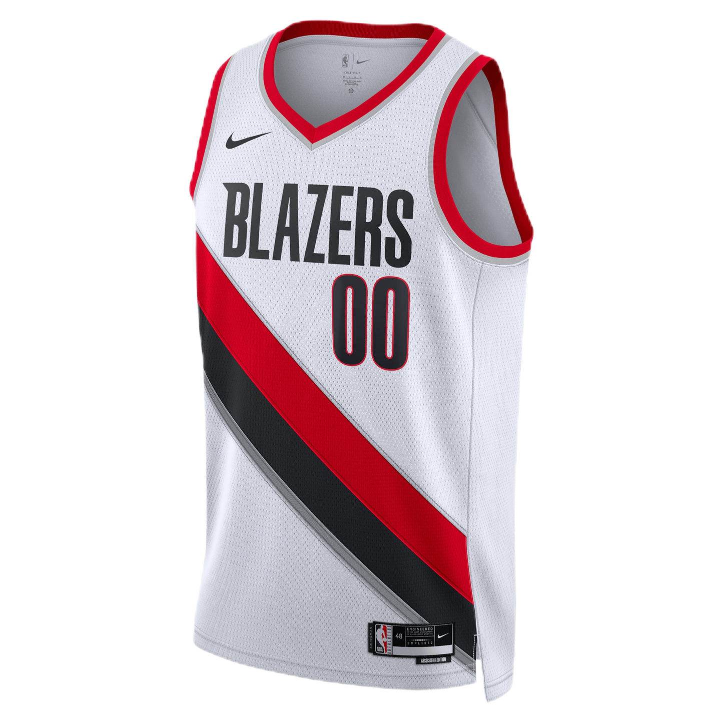 Portland Trail Blazers White Association Jersey Custom