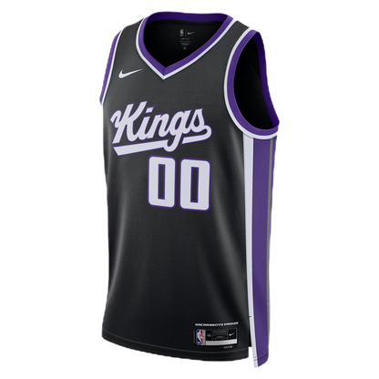 Sacramento Kings Black Icon Jersey Custom