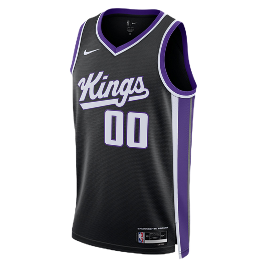 Sacramento Kings Black Icon Jersey Custom