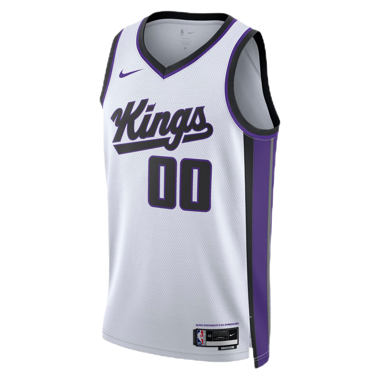 Sacramento Kings White Association Jersey Custom