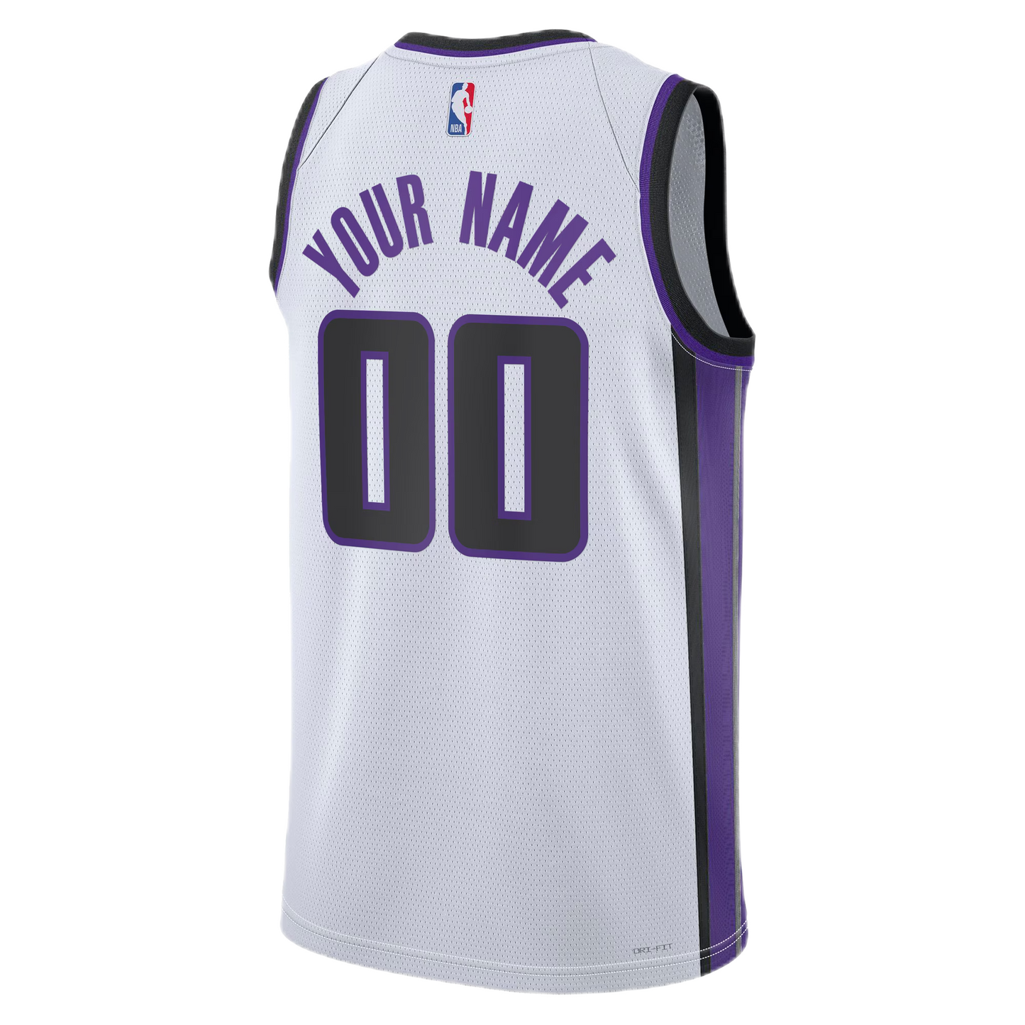 Sacramento Kings White Association Jersey Custom