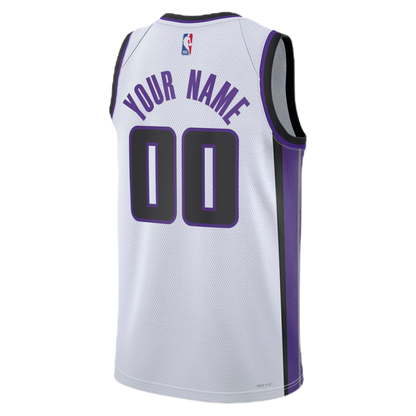 Sacramento Kings White Association Jersey Custom