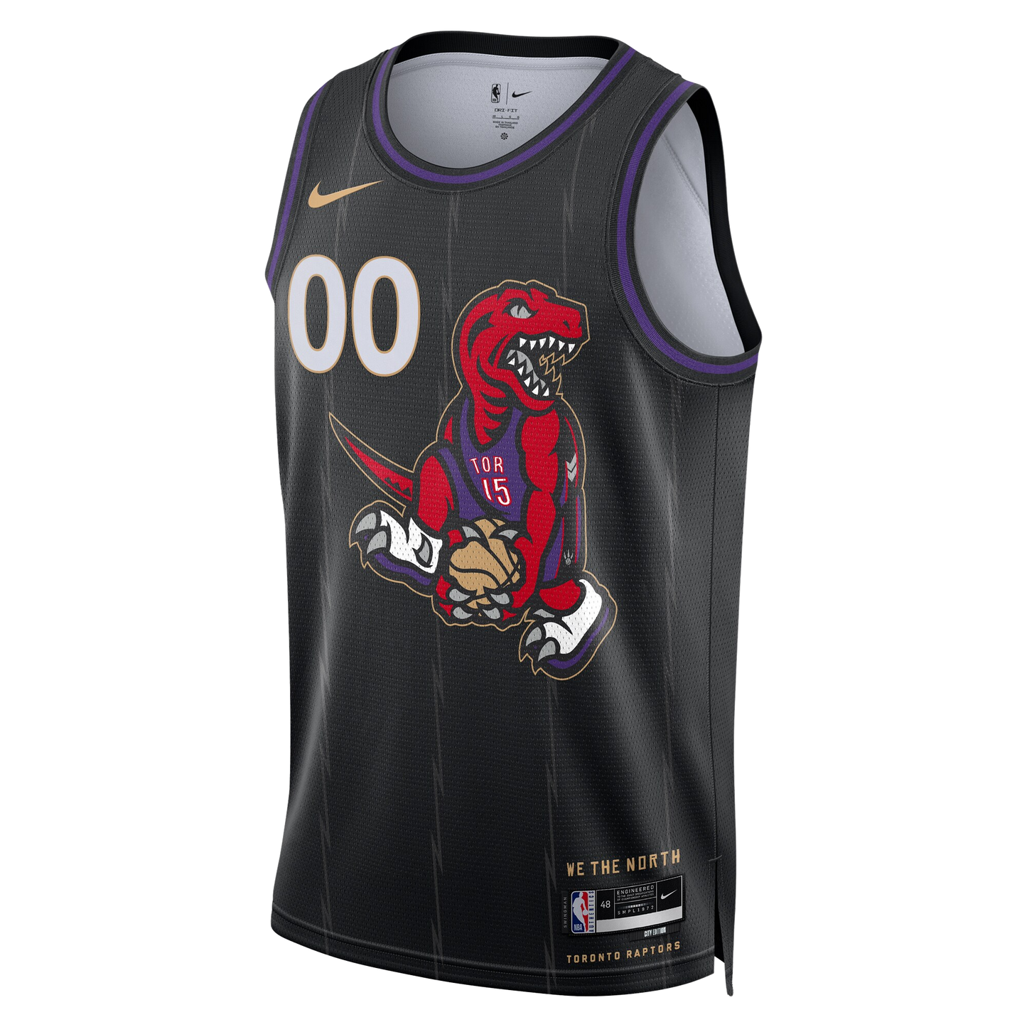 Toronto Raptors Black 2025-2026 City Edition Jersey Custom
