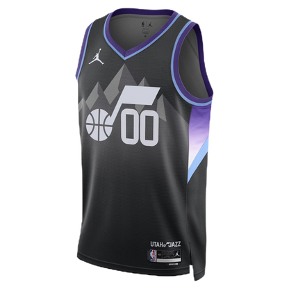 Utah Jazz Black Statement Jersey Custom
