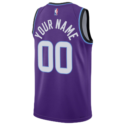 Utah Jazz Purple Icon Jersey Custom