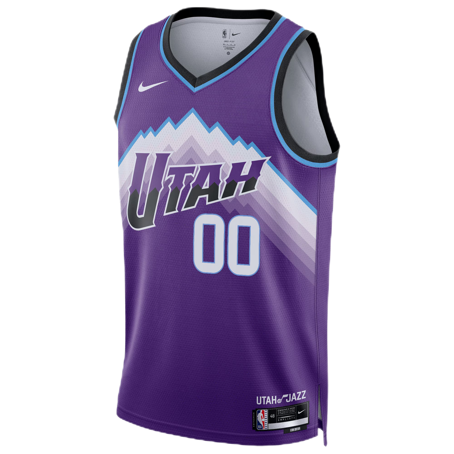 Utah Jazz Purple Icon Jersey Custom