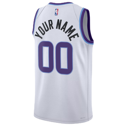 Utah Jazz White Association Jersey Custom