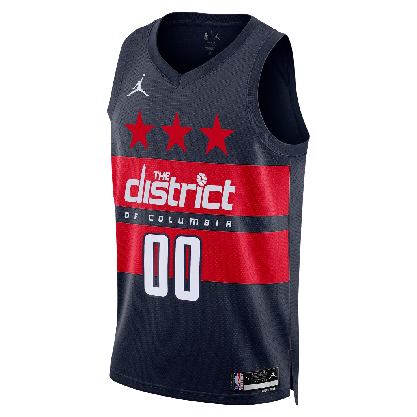 Washington Wizards Navy Statement Jersey Custom