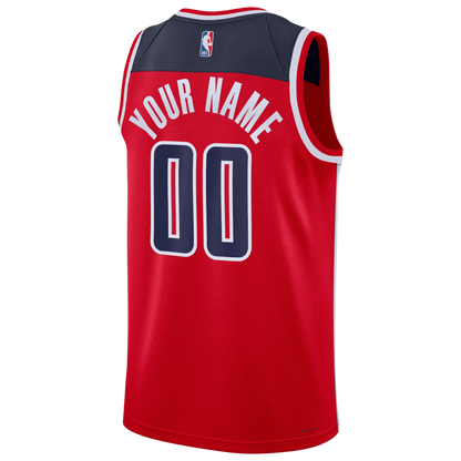 Washington Wizards Red Icon Jersey Custom