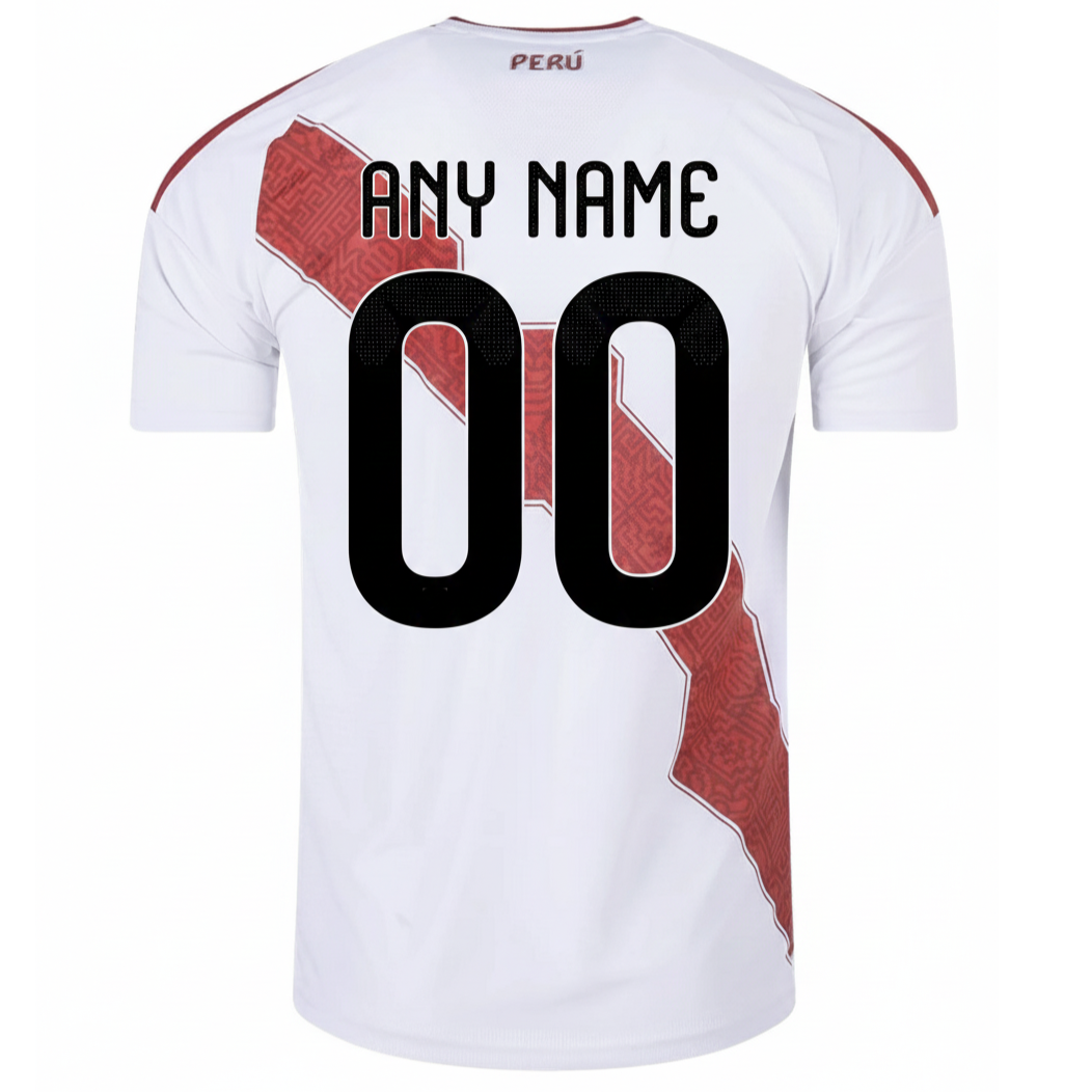 Peru 2026 Home Jersey Custom