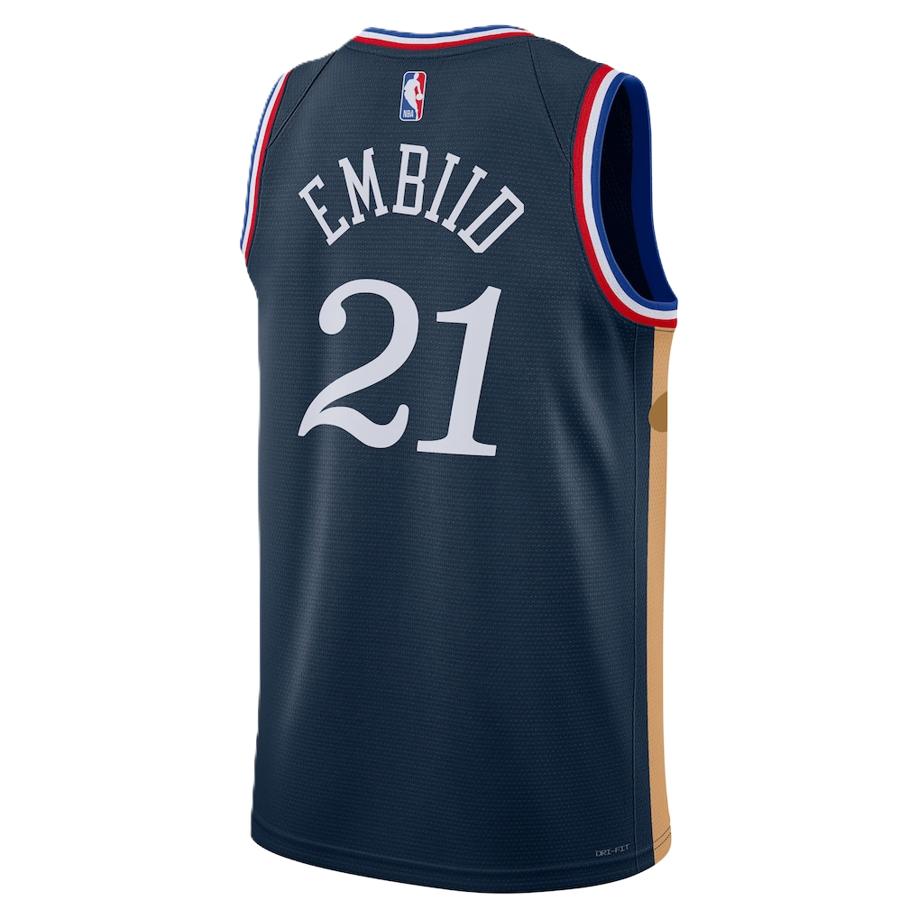 Philadelphia 76ers Navy 2025-2026 City Edition Jersey Joel Embiid #21