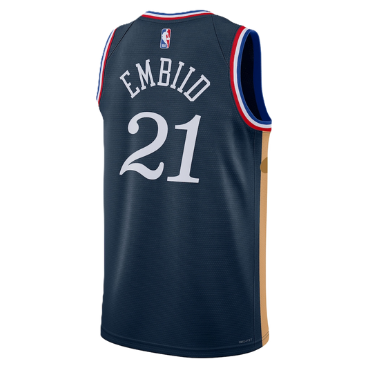 Philadelphia 76ers Navy 2025-2026 City Edition Jersey Joel Embiid #21