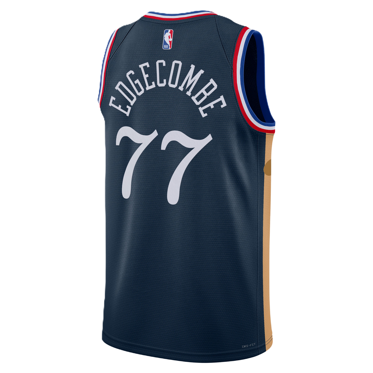 Philadelphia 76ers Navy 2025-2026 City Edition Jersey VJ Edgecombe #77