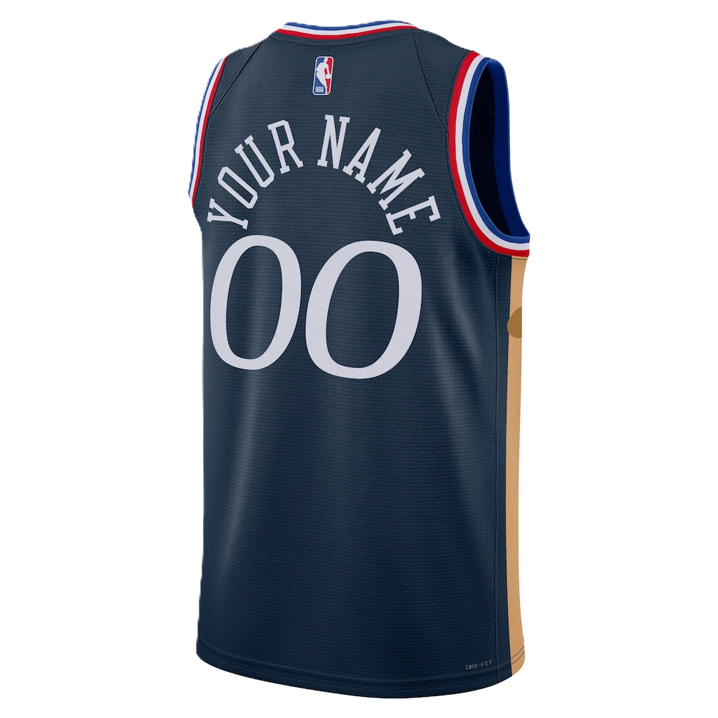 Philadelphia 76ers Navy 2025-2026 City Edition Jersey Custom