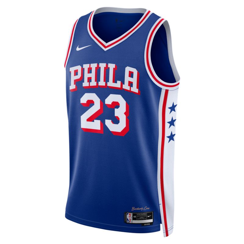 Philadelphia 76ers Royal 2026-2027 Icon Edition Jersey LeBron James #23 front