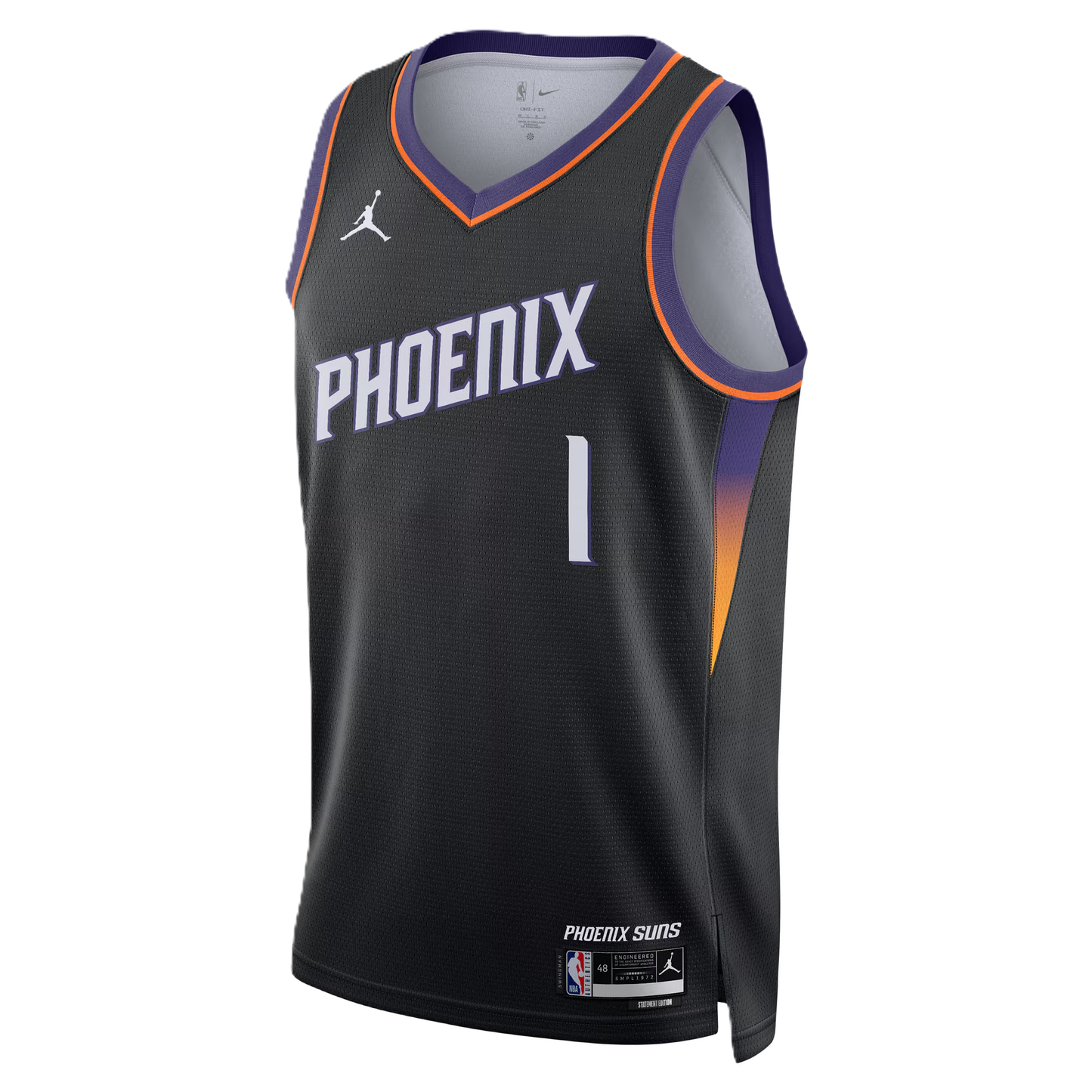 Phoenix Suns Black Statement Jersey Devin Booker #1