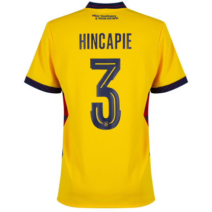 Ecuador 2026 Home Jersey Piero Hincapié #3