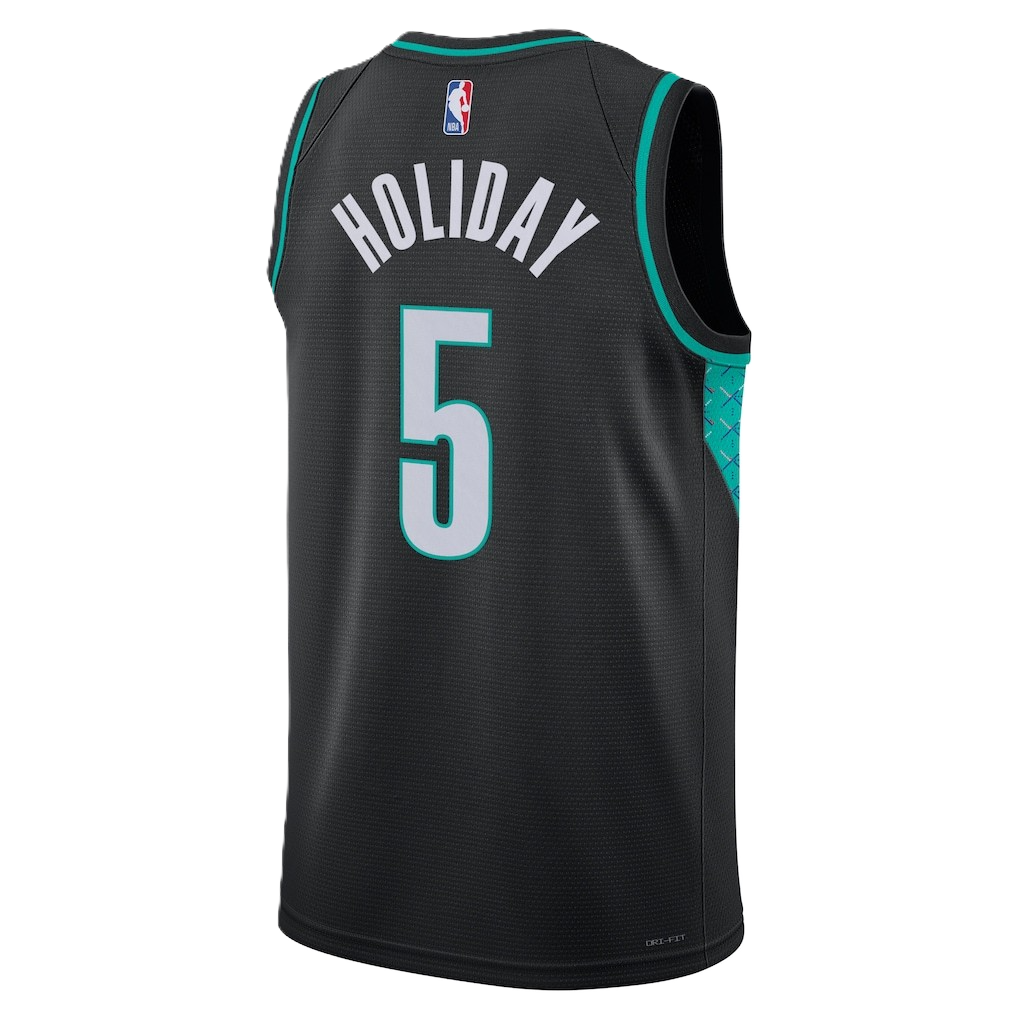 Portland Trail Blazers Black 2025-2026 City Edition Jersey Jrue Holiday #5